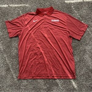 Nike Alabama Crimson Tide Men’s 2XL Short Sleeve Red Polo Shirt